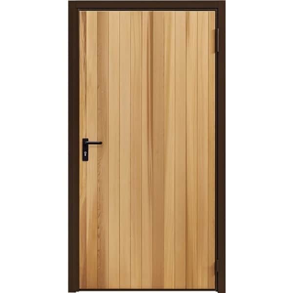 wood peronnel garage door